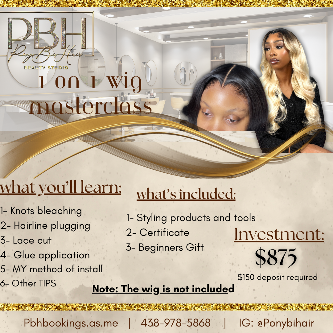 1 on 1 CLASS (hands on) : Lace Frontal Install