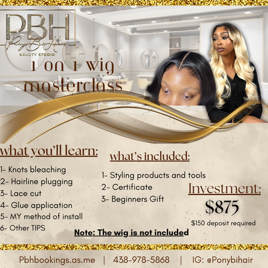 1 on 1 CLASS (hands on) : Lace Frontal Install
